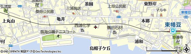 愛知県西尾市東幡豆町（西口）周辺の地図