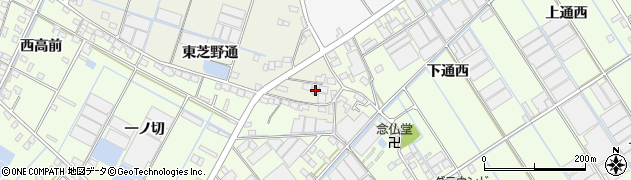 愛知県西尾市一色町酒手島東芝野通42周辺の地図