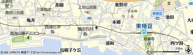 愛知県西尾市東幡豆町崎ノ畑6周辺の地図
