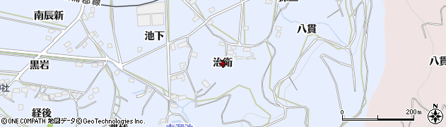 愛知県西尾市吉良町乙川治衛周辺の地図