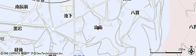 愛知県西尾市吉良町乙川（治衛）周辺の地図
