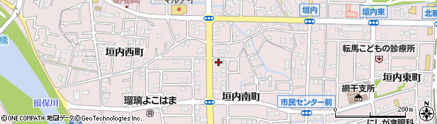 兵庫県姫路市網干区垣内南町1986周辺の地図