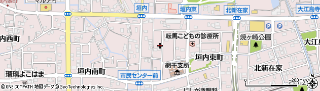 兵庫県姫路市網干区垣内中町194周辺の地図