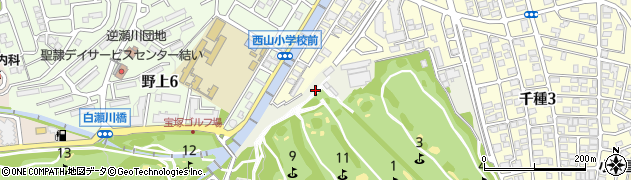 兵庫県宝塚市蔵人（深谷）周辺の地図