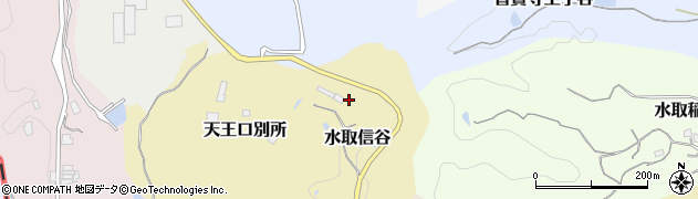 京都府京田辺市水取信谷周辺の地図