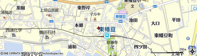 愛知県西尾市東幡豆町（小見行田）周辺の地図