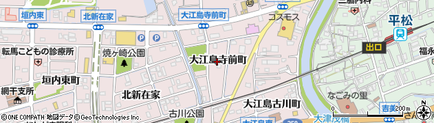 兵庫県姫路市網干区（大江島寺前町）周辺の地図