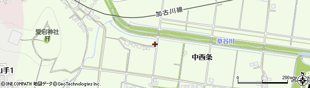 兵庫県加古川市八幡町中西条303周辺の地図