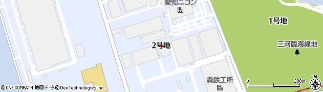 愛知県豊川市御津町佐脇浜２号地周辺の地図