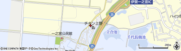 三重県伊賀市一之宮156周辺の地図