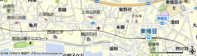愛知県西尾市東幡豆町崎ノ畑3周辺の地図