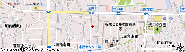 兵庫県姫路市網干区垣内中町206周辺の地図