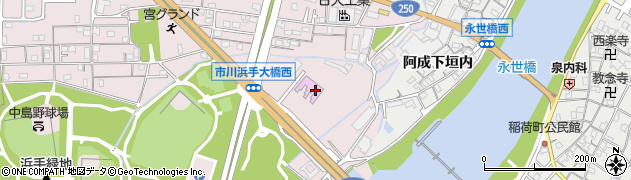 兵庫県姫路市飾磨区中島2716周辺の地図