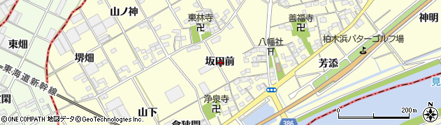 愛知県豊川市平井町坂田前周辺の地図
