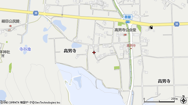 〒673-0504 兵庫県三木市志染町高男寺の地図
