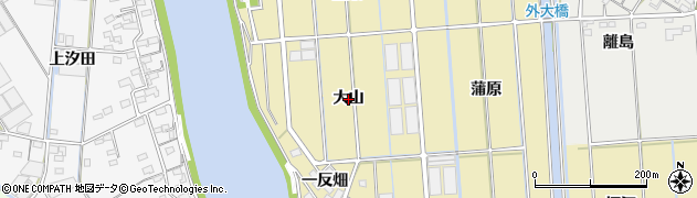 愛知県西尾市吉良町大島（大山）周辺の地図