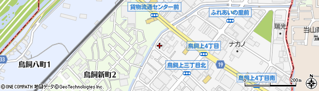 小田安全硝子株式会社　高槻営業所周辺の地図