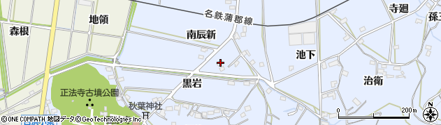 愛知県西尾市吉良町乙川南辰新32周辺の地図
