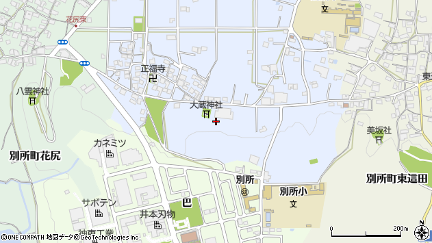 〒673-0445 兵庫県三木市別所町西這田の地図