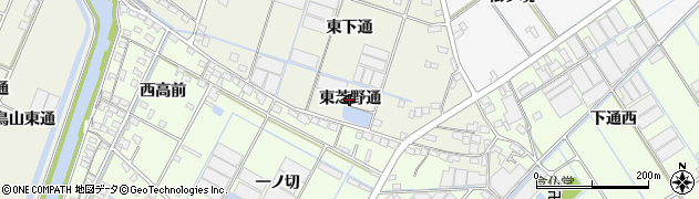 愛知県西尾市一色町酒手島（東芝野通）周辺の地図