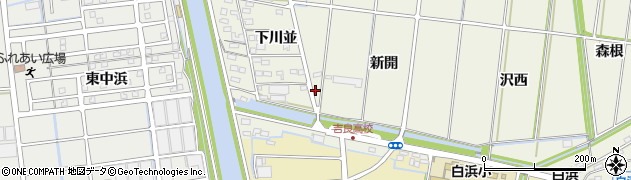 愛知県西尾市吉良町富好新田周辺の地図