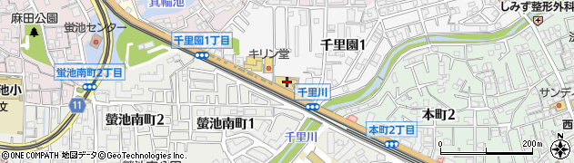 日産大阪豊中北店周辺の地図