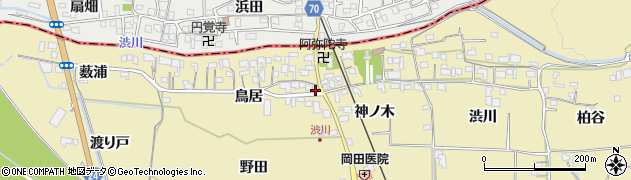 京都府木津川市山城町綺田鳥居2周辺の地図