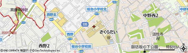 伊丹市立桜台小学校周辺の地図