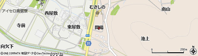 愛知県豊橋市石巻町（間場）周辺の地図