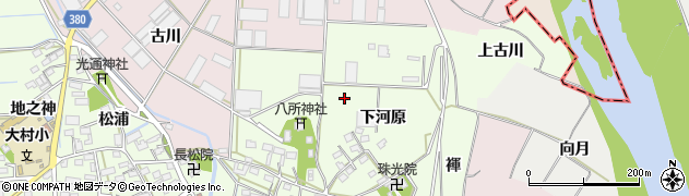 愛知県豊橋市大村町（下河原）周辺の地図