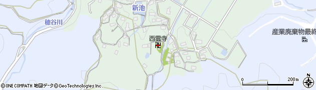 西雲寺周辺の地図