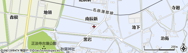 愛知県西尾市吉良町乙川南辰新16周辺の地図