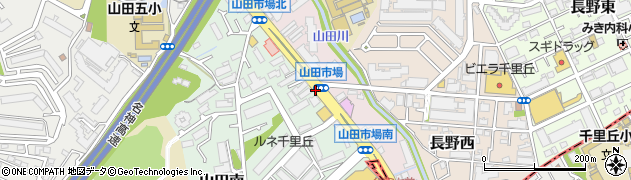 山田市場周辺の地図
