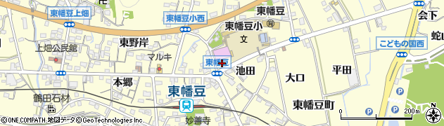 愛知県西尾市東幡豆町（中尾）周辺の地図