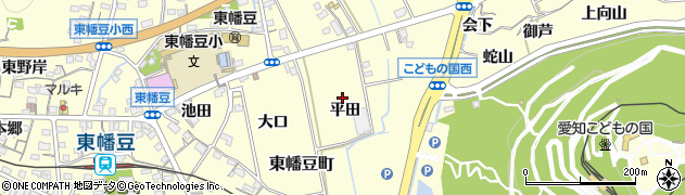 愛知県西尾市東幡豆町（平田）周辺の地図