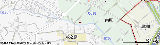 静岡県島田市南原周辺の地図