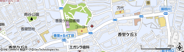大東楽器株式会社　ユニスタイル香里周辺の地図