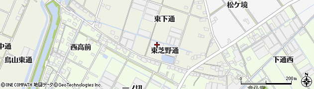 愛知県西尾市一色町酒手島東芝野通13周辺の地図
