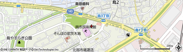 大阪府茨木市島周辺の地図