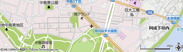 兵庫県姫路市飾磨区中島2700周辺の地図