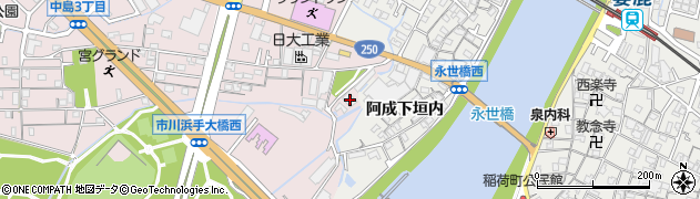 兵庫県姫路市飾磨区中島2751周辺の地図