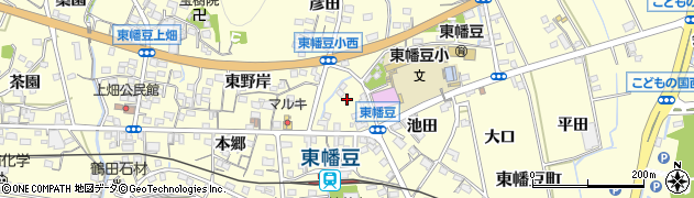 愛知県西尾市東幡豆町（ウハダ）周辺の地図