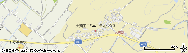 岡山県赤磐市大苅田周辺の地図