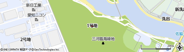 愛知県豊川市御津町佐脇浜（１号地）周辺の地図