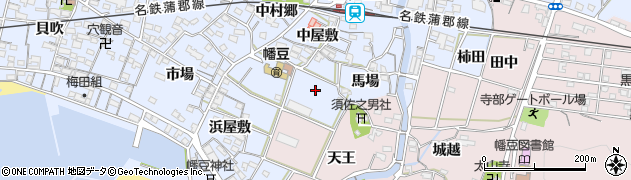 愛知県西尾市西幡豆町（天王）周辺の地図