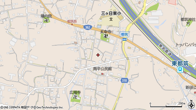 〒431-1402 静岡県浜松市浜名区三ヶ日町都筑の地図