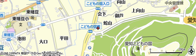 愛知県西尾市東幡豆町（大平）周辺の地図