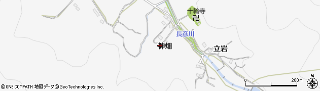 愛知県豊橋市嵩山町（神畑）周辺の地図