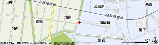 愛知県西尾市吉良町乙川南辰新7周辺の地図