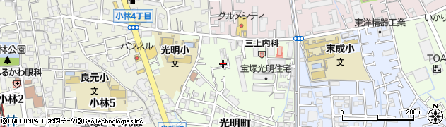 メモリーパレス宝塚周辺の地図